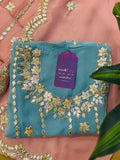 Premium Gota Handwork Unstitched Suit Set