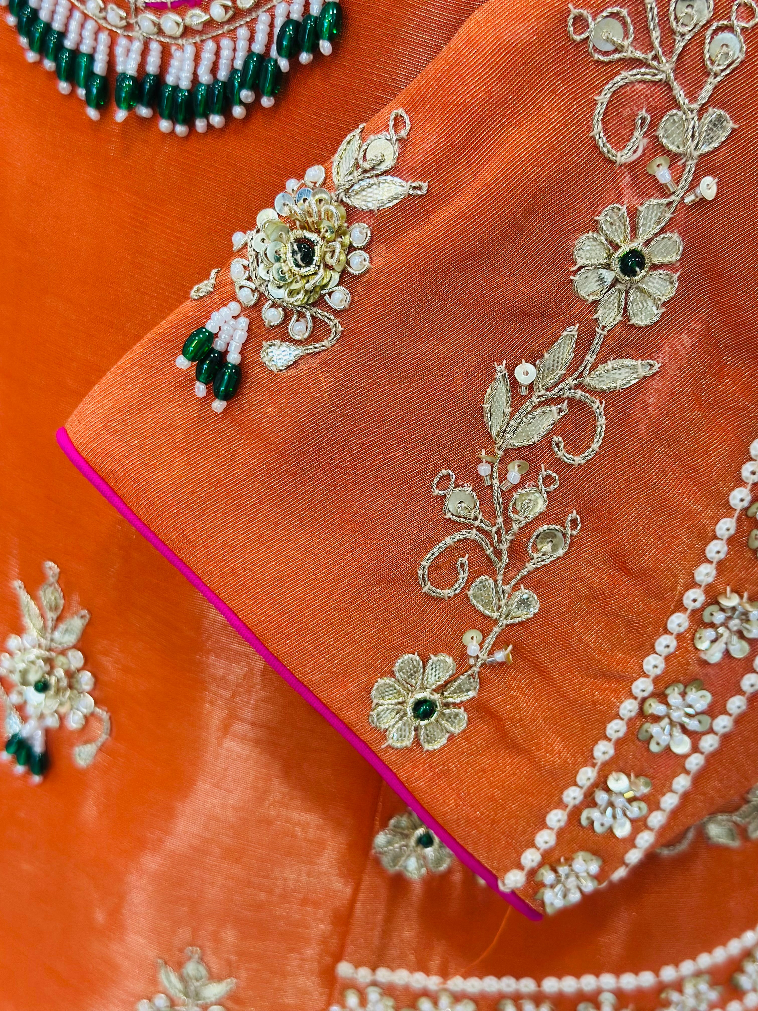 Elegant Suit In Zardozi And Pearl Detailing