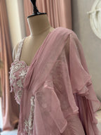 Designer Ruffle Drape Saree
