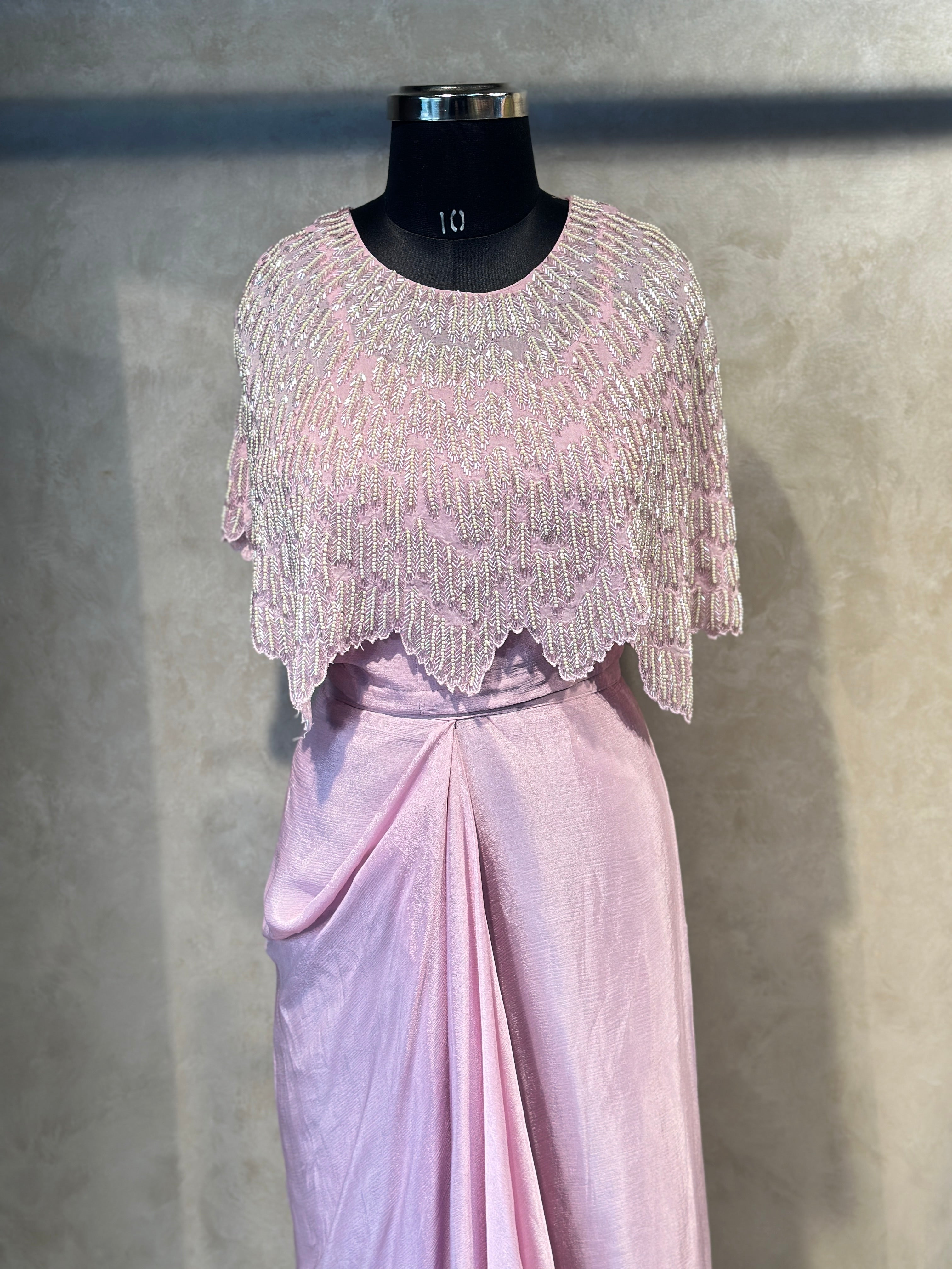 INDO-FUSION SKIRT SET IN HANDWORK