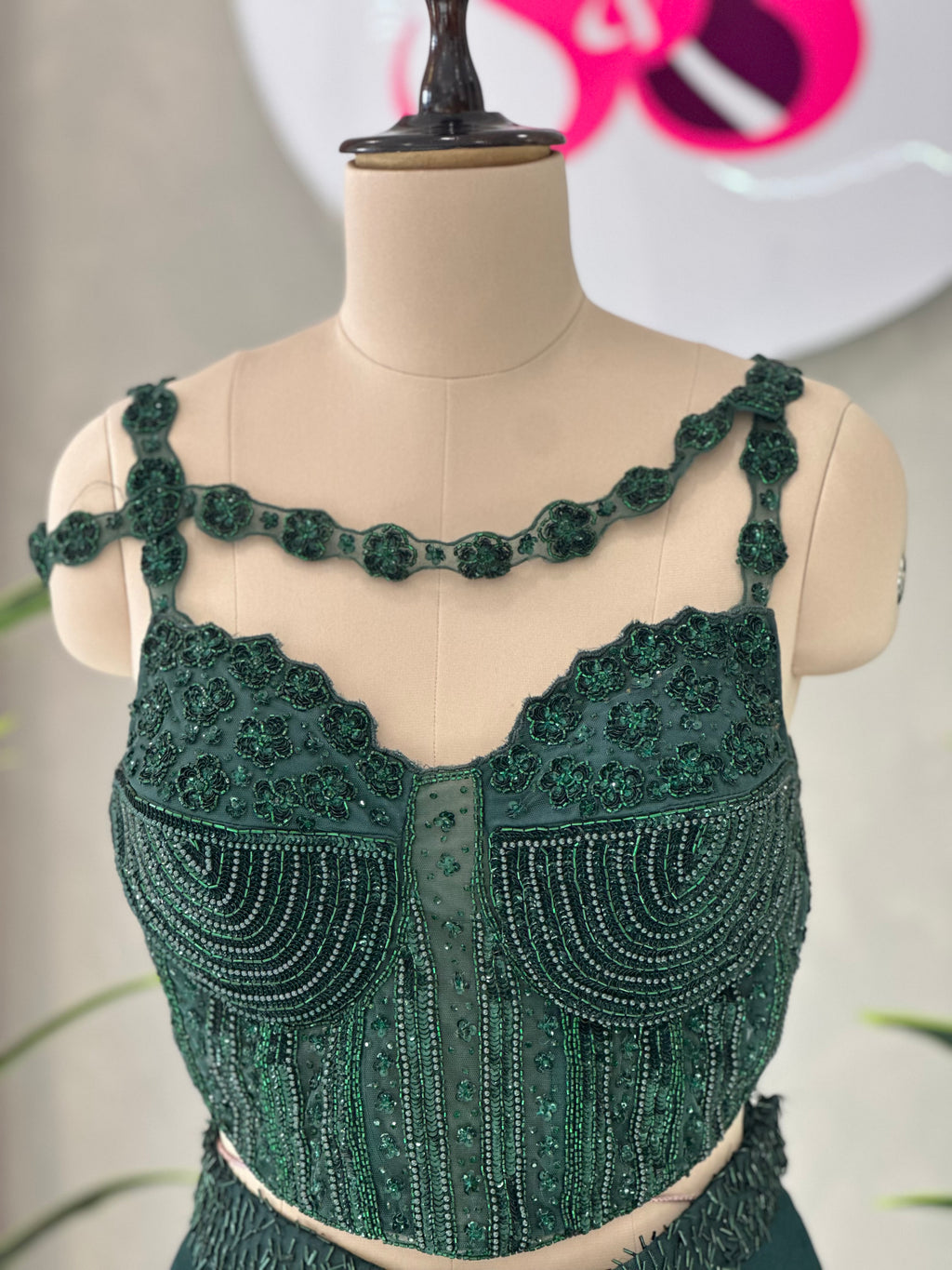 Premium handwork pre draped saree