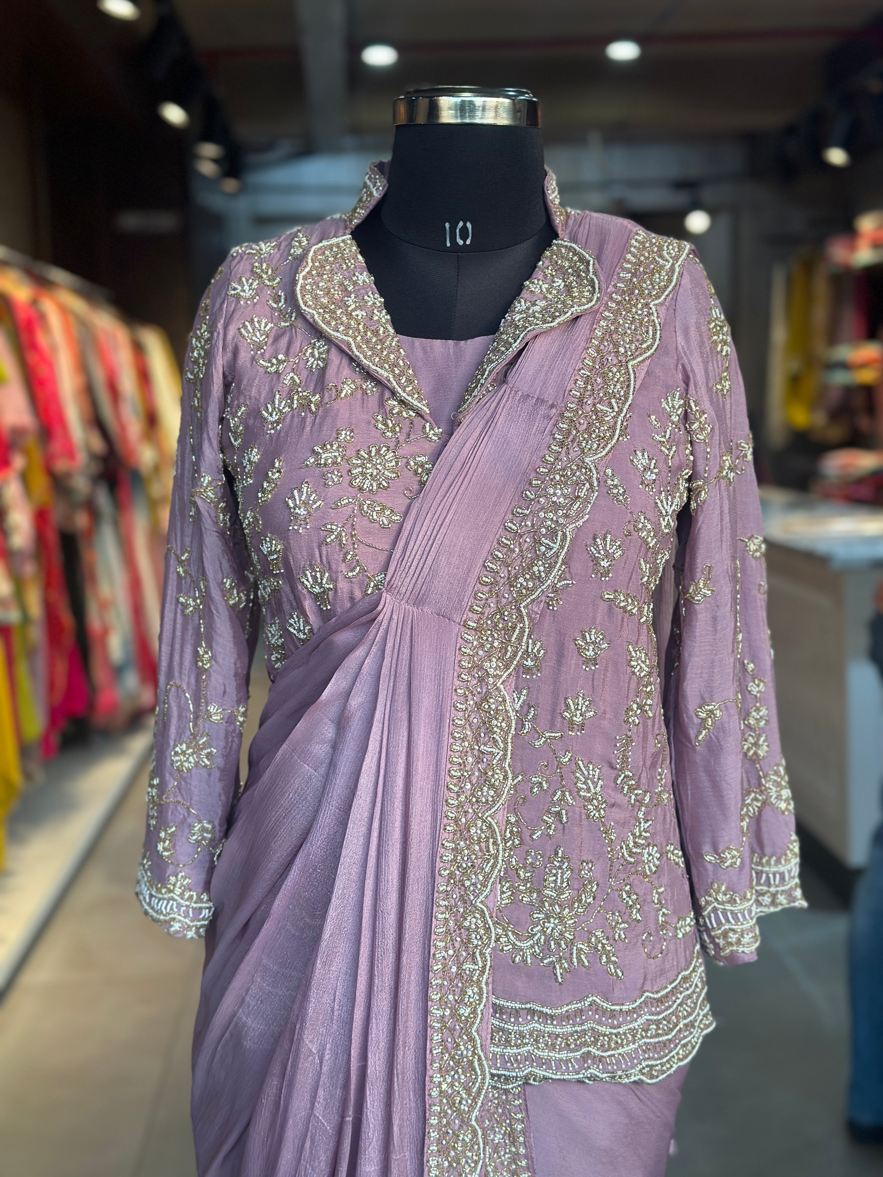 DRAPING WITH JACKET SET