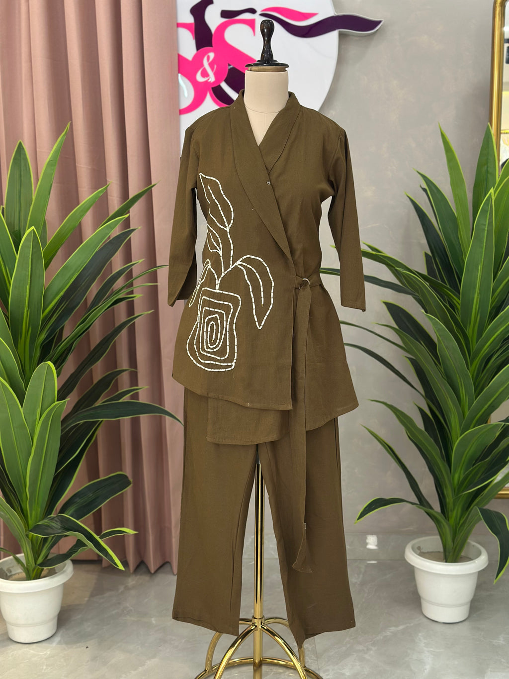 Wrap Style Cotton Co-ord Set