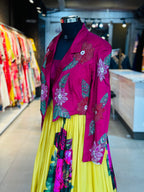 BEAUTIFUL JACKET SET IN HANDWORK