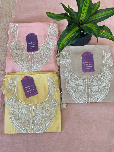 Royal Aari Elegance Unstitched Set