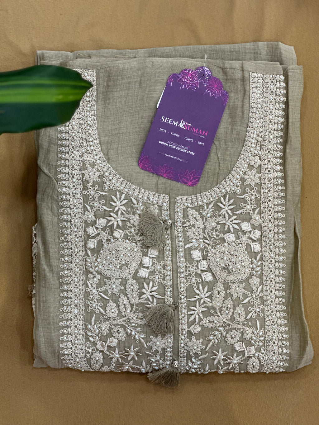 Premium Handwork Embroidered Unstitched Suit Set