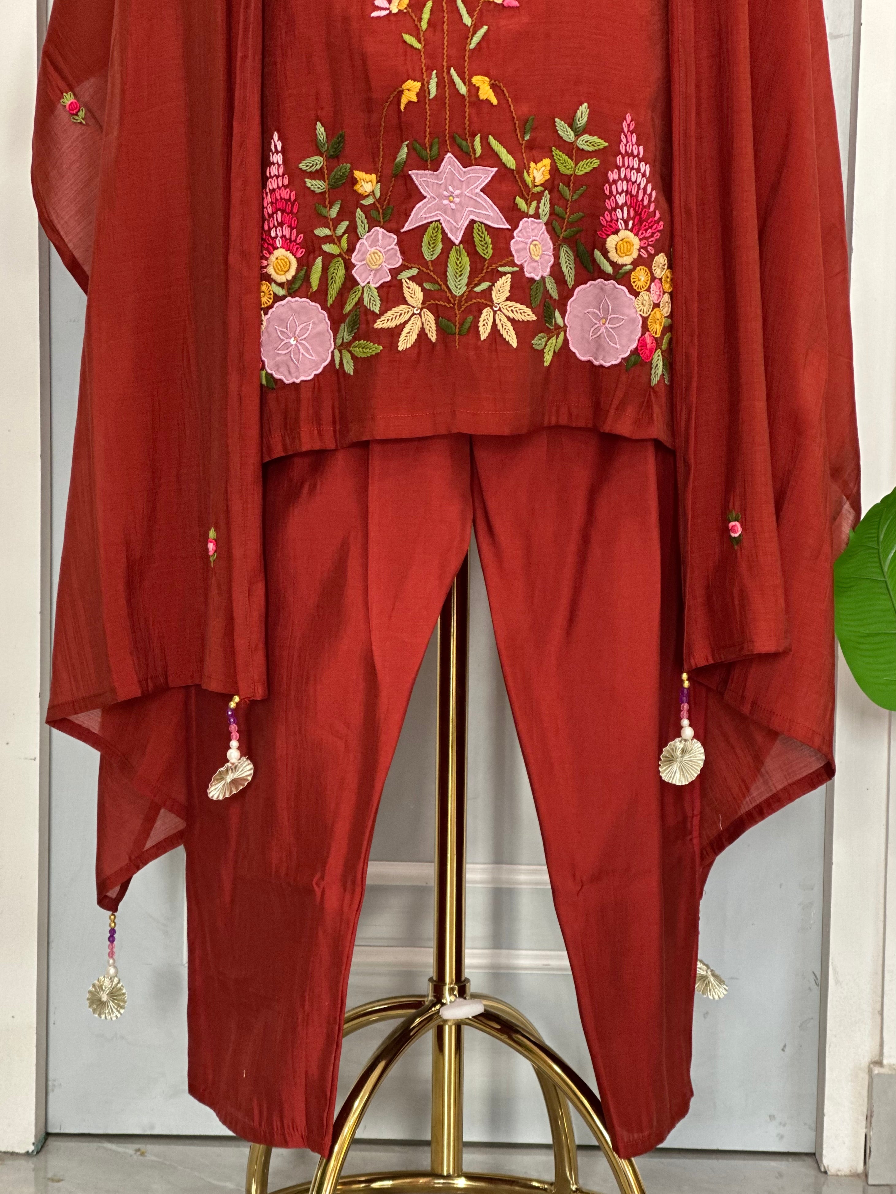 Classic Elegance Embroidered Suit Set