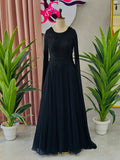 Designer Ferry Sleeveless Gown Set