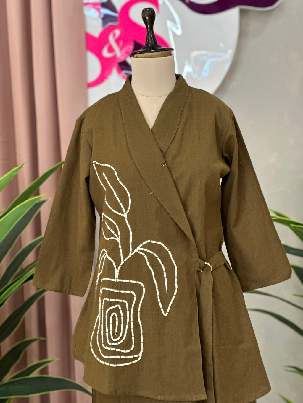 Wrap Style Cotton Co-ord Set