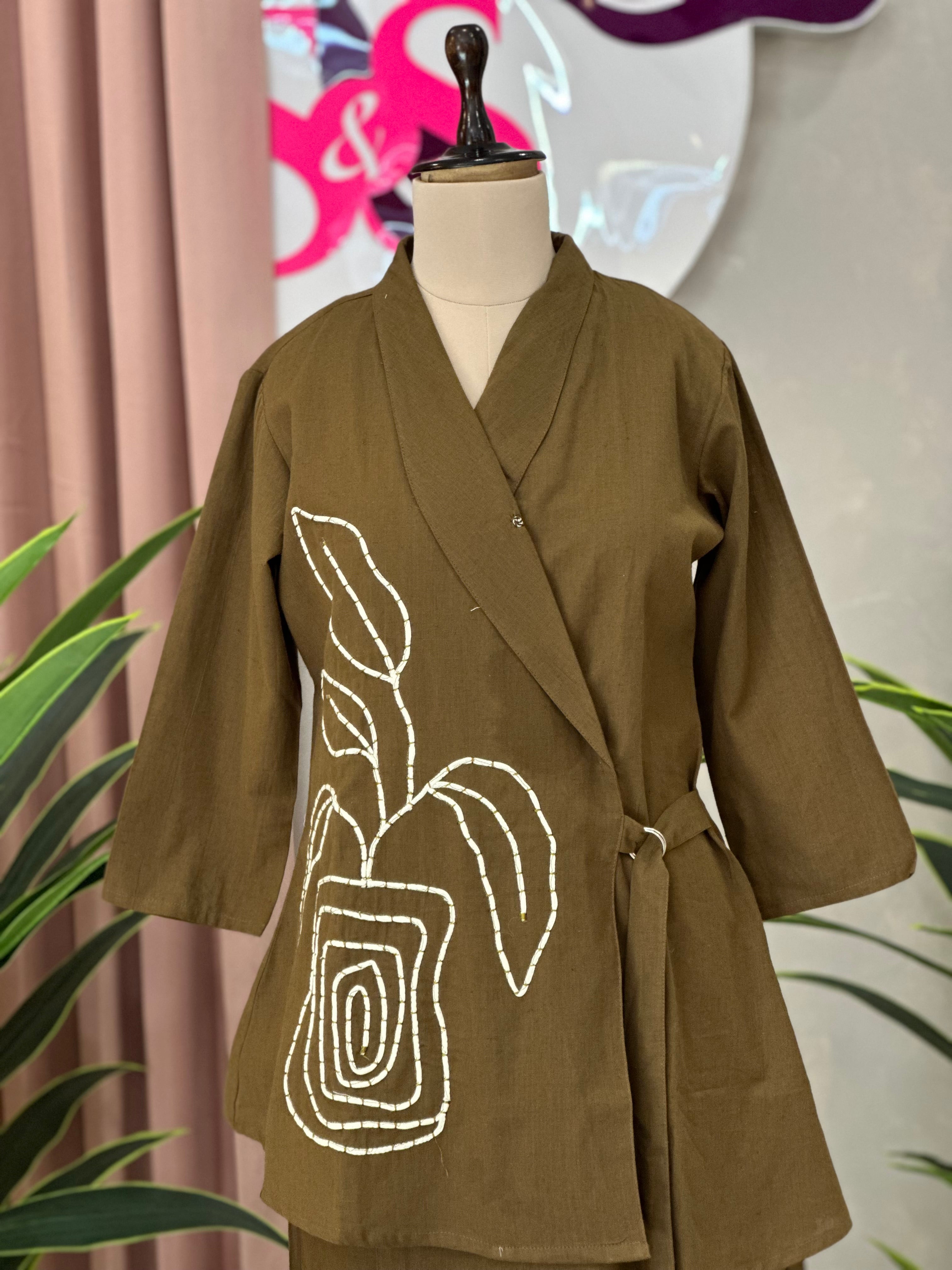 Wrap Style Cotton Co-ord Set
