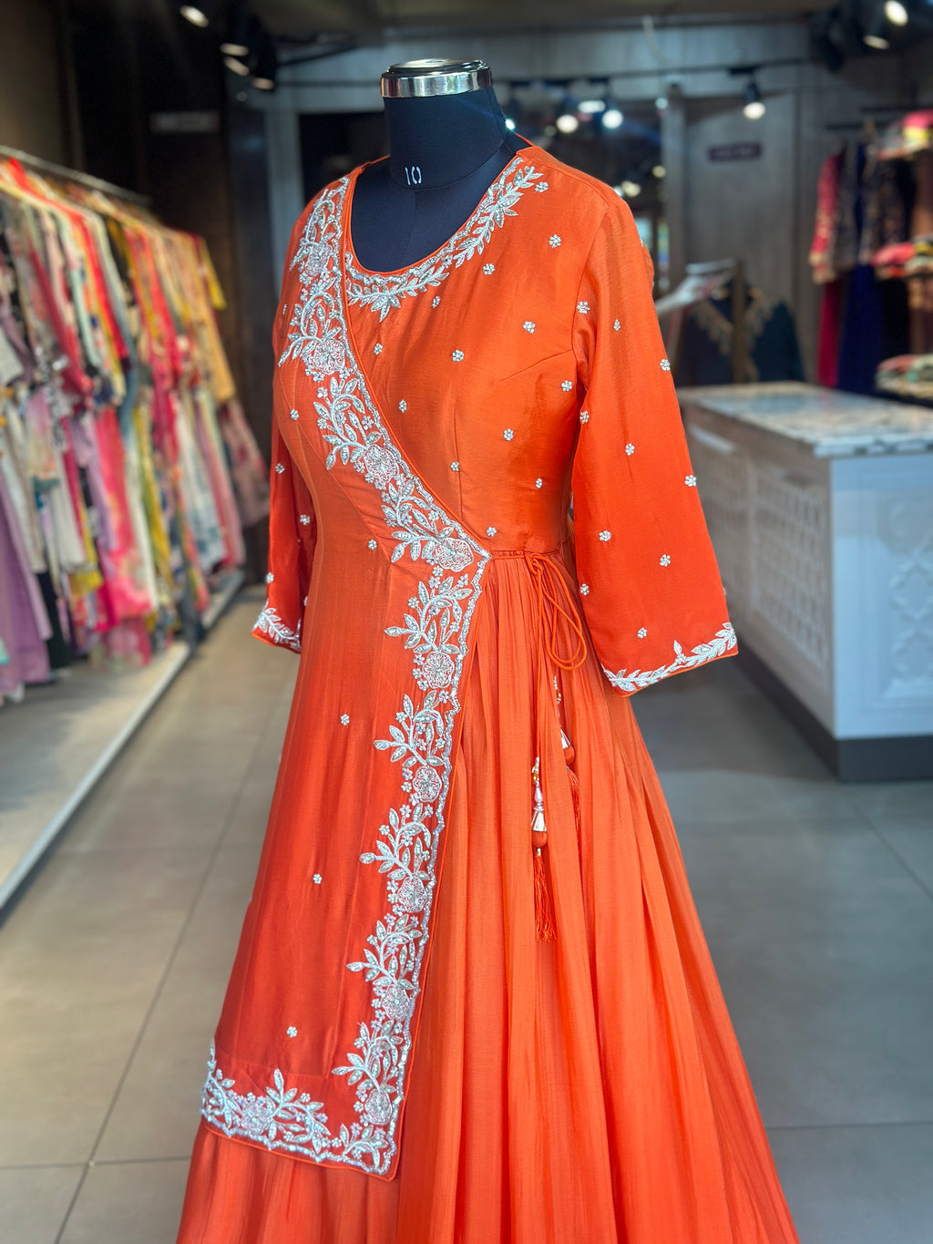 TRADITIONAL LONG JACKET INDO-FUSION GOWN