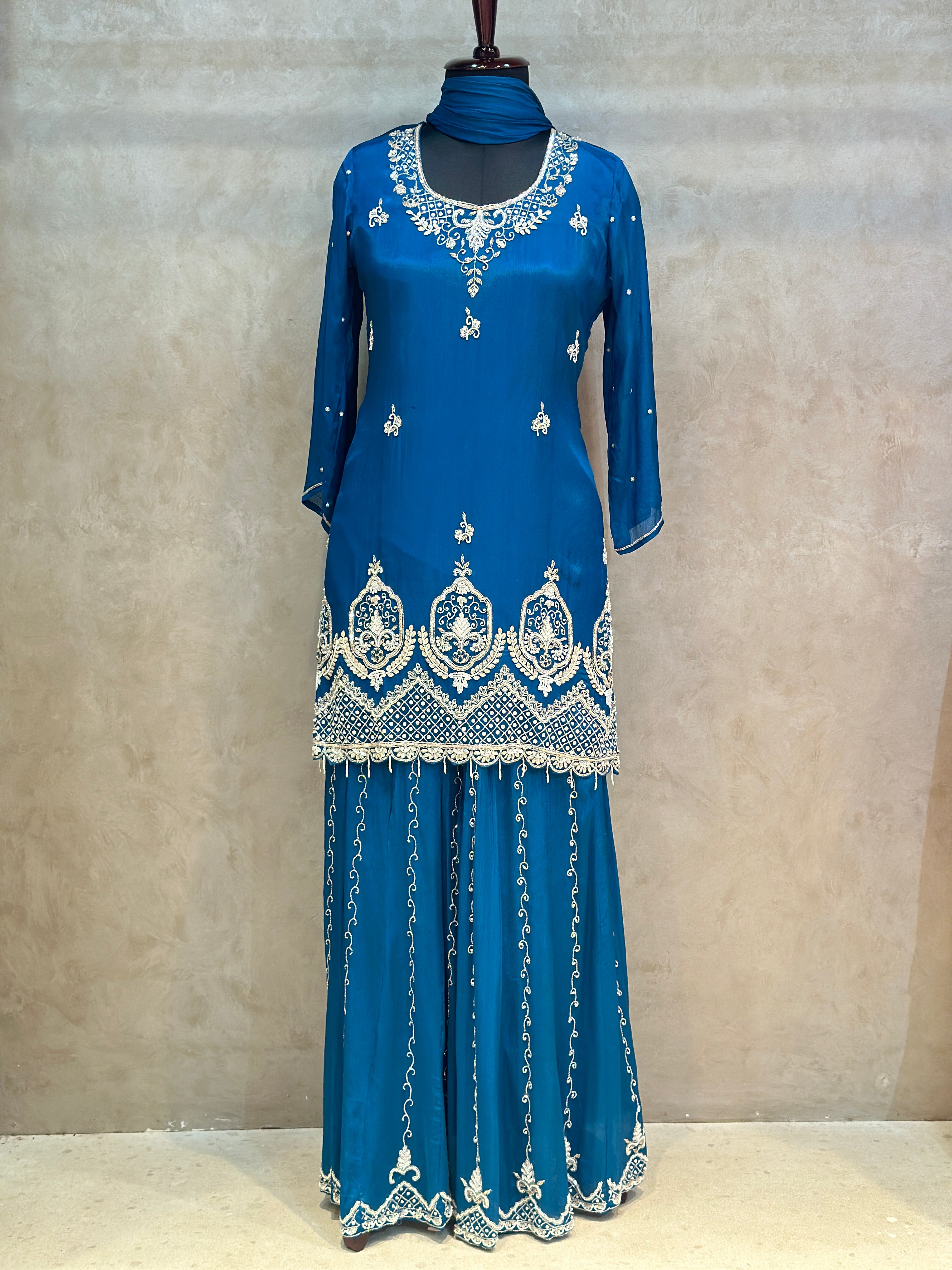 BEAUTIFUL HANDWORK SHARARA SET