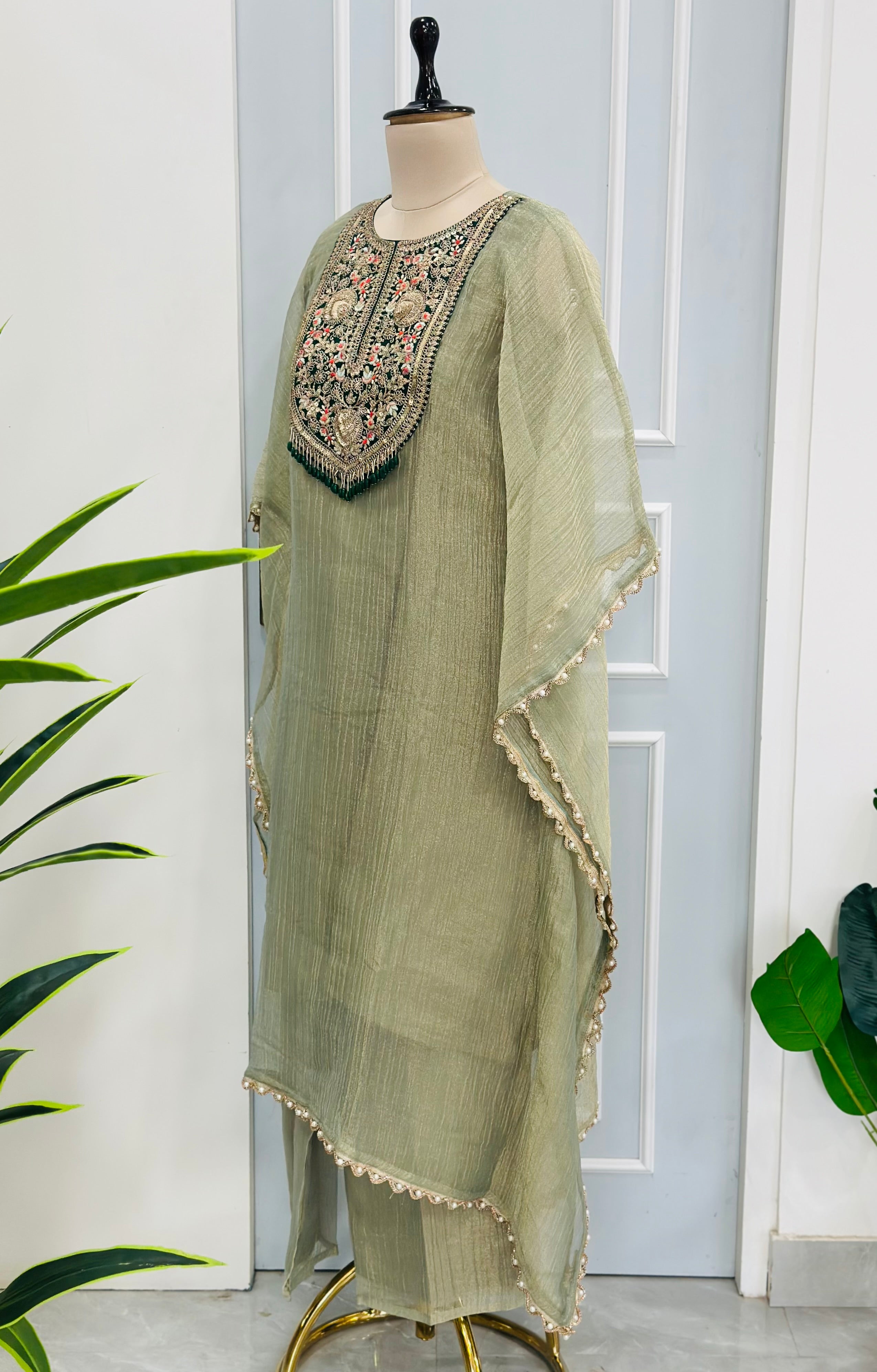 Beautiful Handwork kaftan Set