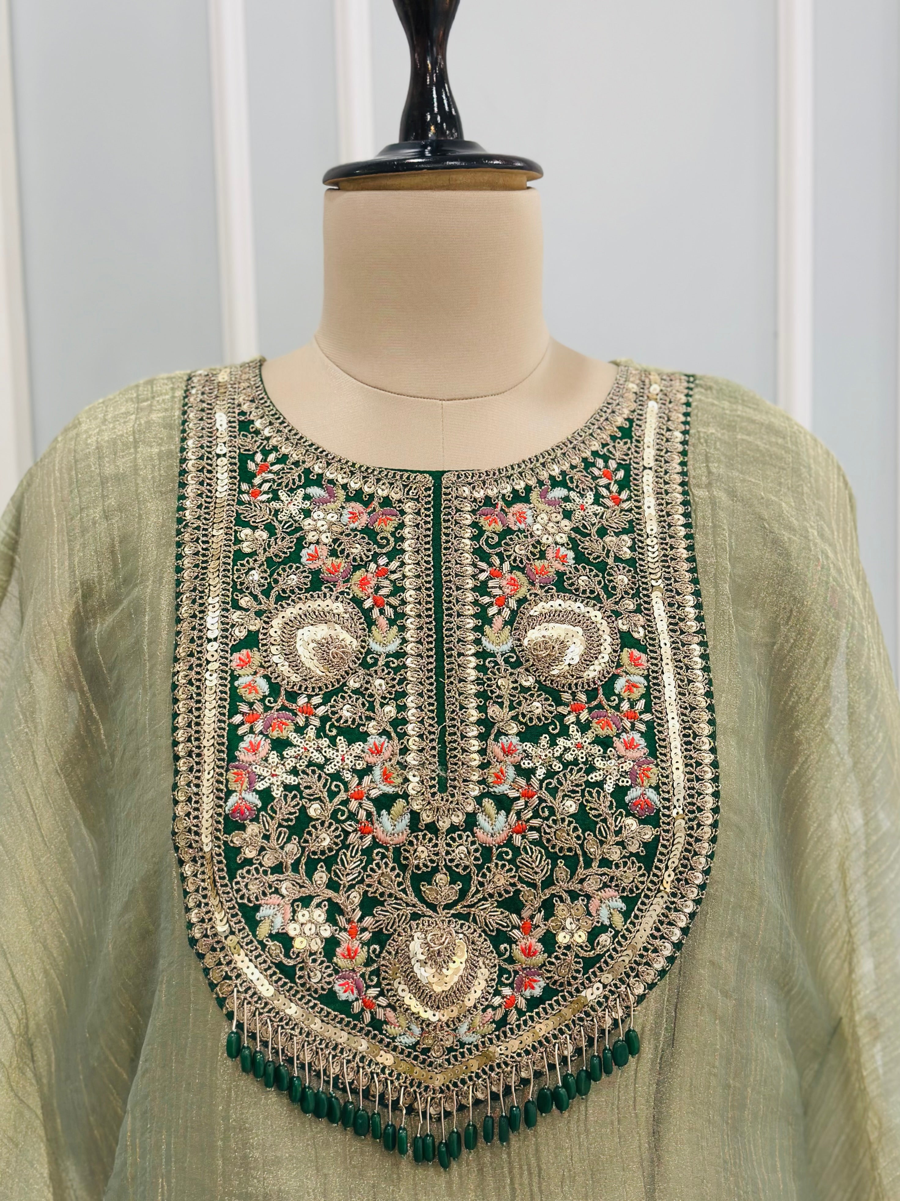 Beautiful Handwork kaftan Set
