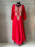 BEAUTIFUL ANARKALI SET WITH ZARDOSI HANDWORK