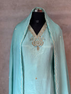 PURE ZARI TISSUE HANDWORK SUIT SET