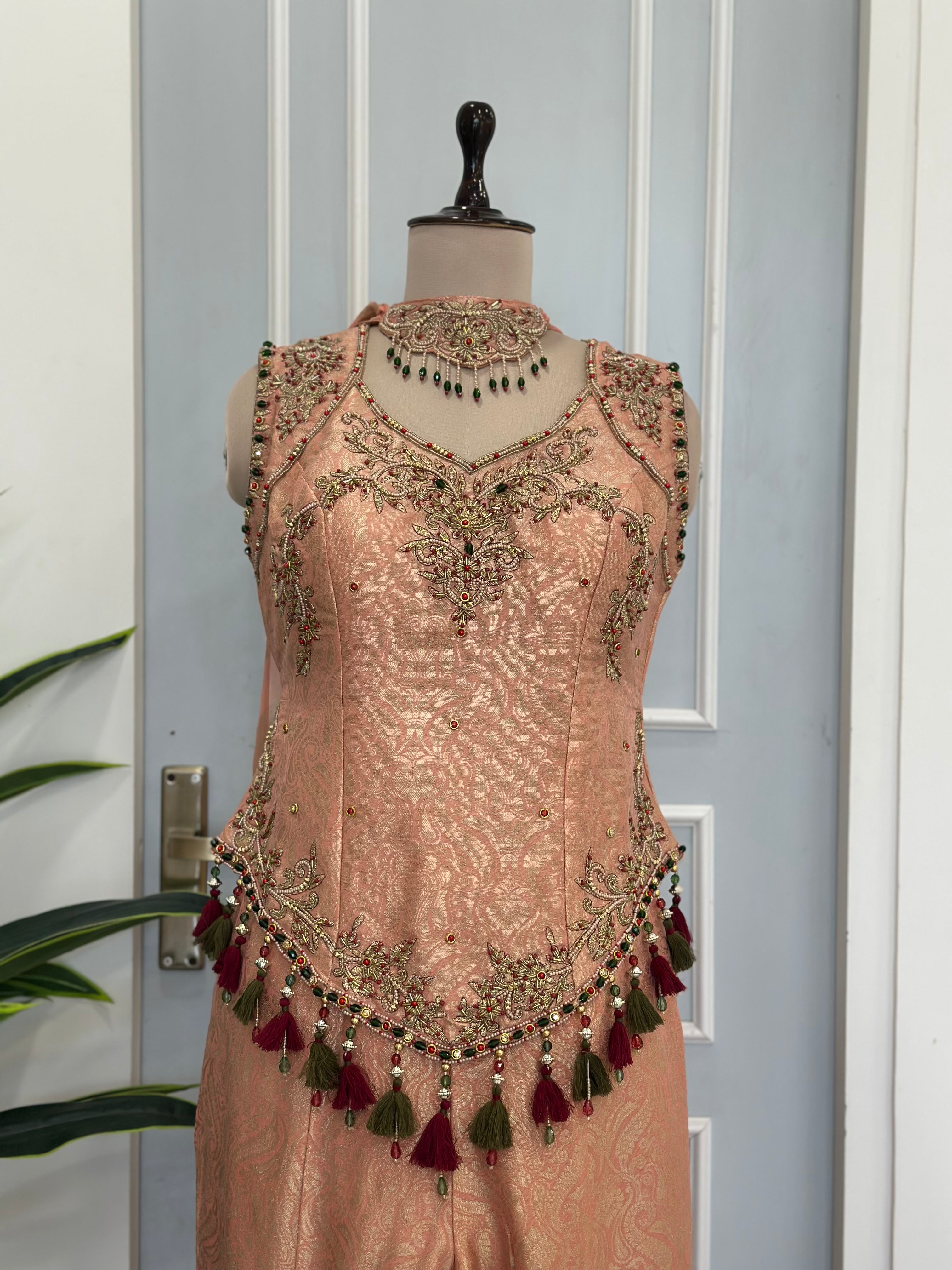 Royal Tassel Detail Indo-Western Set