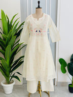 A-line kurta Set With Zardozi handwork Detailing