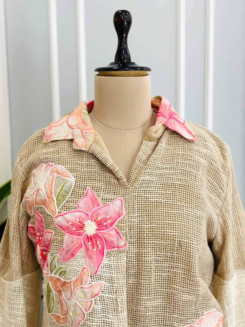 Floral Jute Handwork Co-ord Set