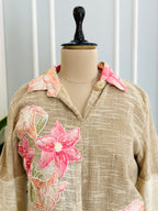 Floral Jute Handwork Co-ord Set