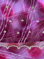 Premium Leheriya Gotapatti Handwork Saree