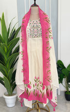 Premium Hand Painted & Embroidered Suit Set