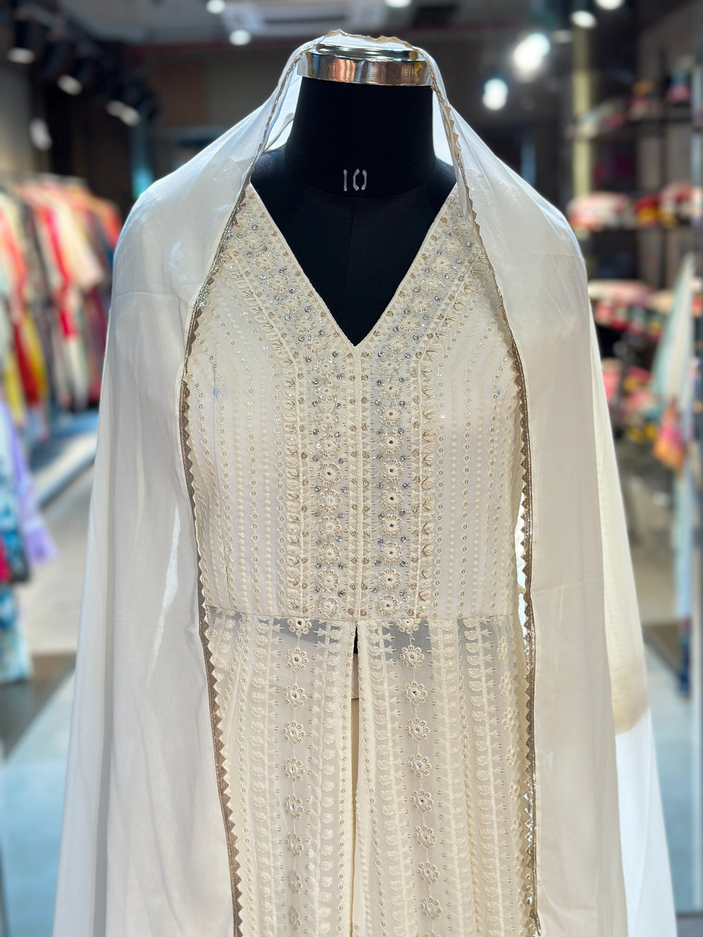 WESTERN FUSION HEAVY WORK ANARKALI SET