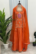 Elegant Suit In Zardozi And Pearl Detailing