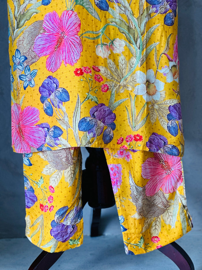 Soft Petal Printed Kurta Set