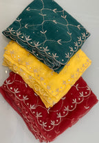 Beautiful Jaal Handwork Saree