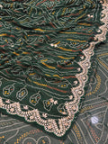 👑 Rajwadi Bandhej Saree with Gotapatti Detailing👑