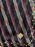 PURE CHIFFON HANDWORK LAHARIYA SAREE