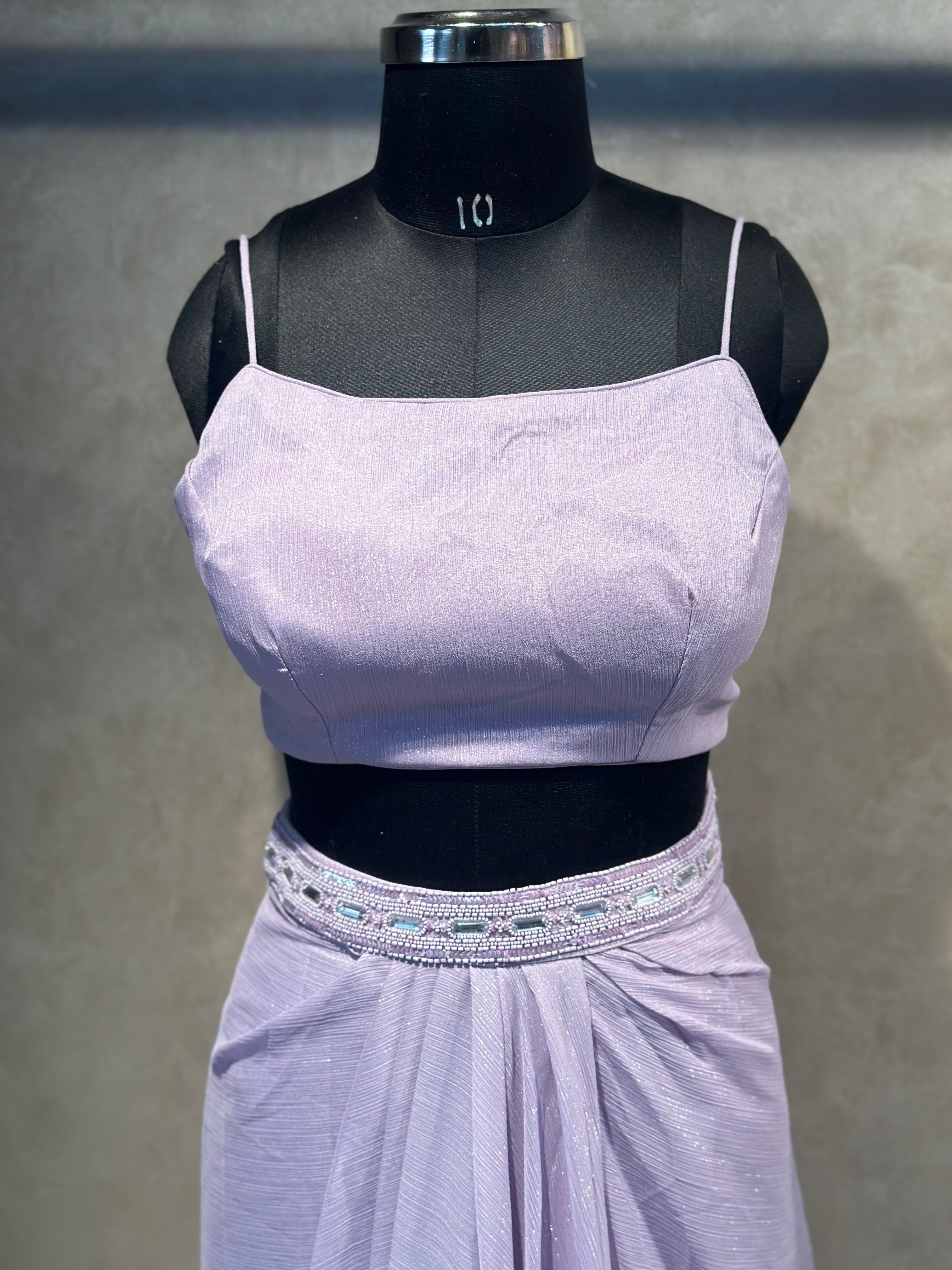 DESIGNER SLIT SKIRT OR CAP SET