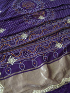 ✨Royal Bandhej Saree with Premium Gota Patti Detailing ✨