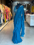 Draping Saree With Heavy Blouse