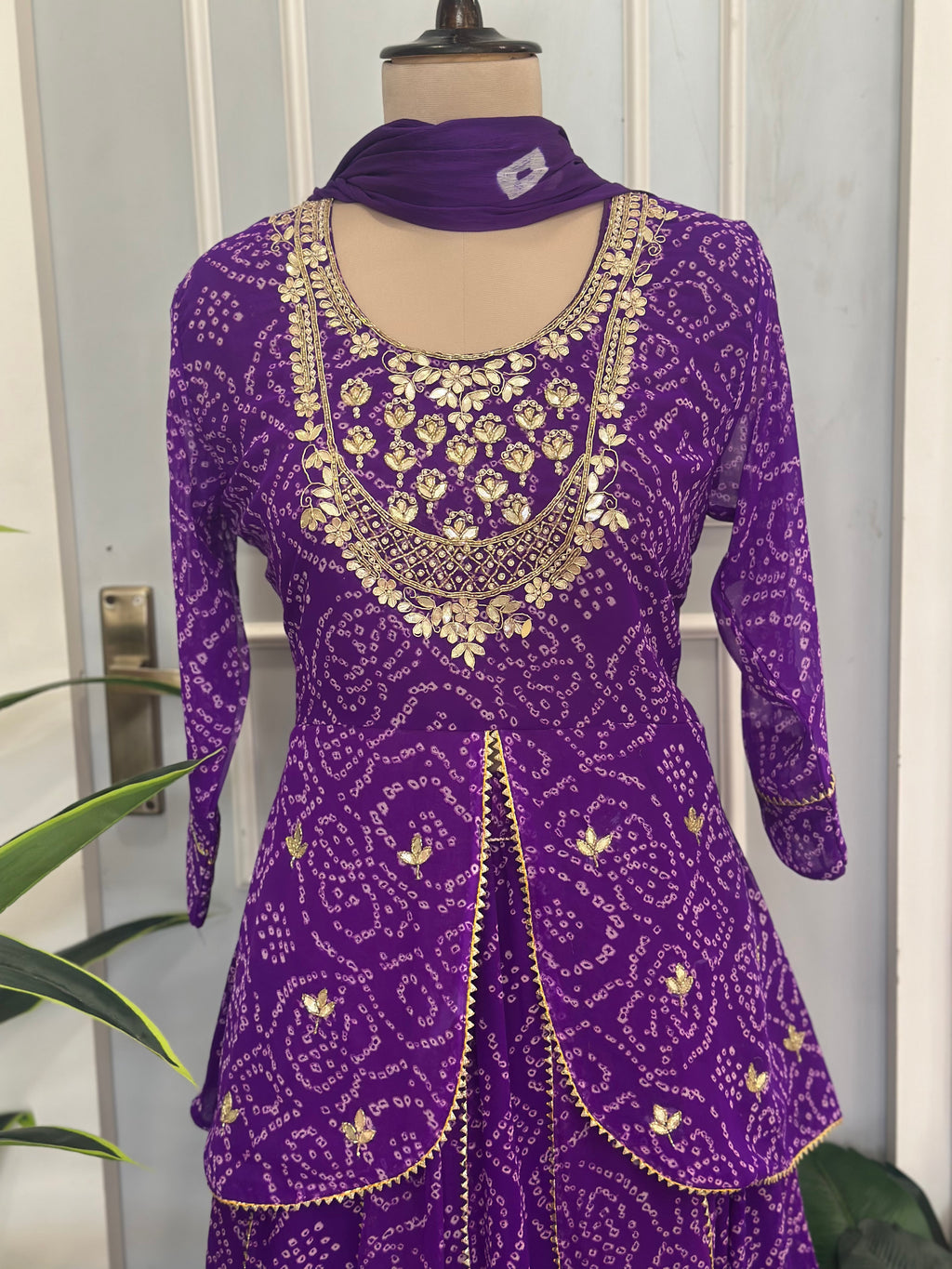 Bhandhej Handwork Peplum Skirt Set
