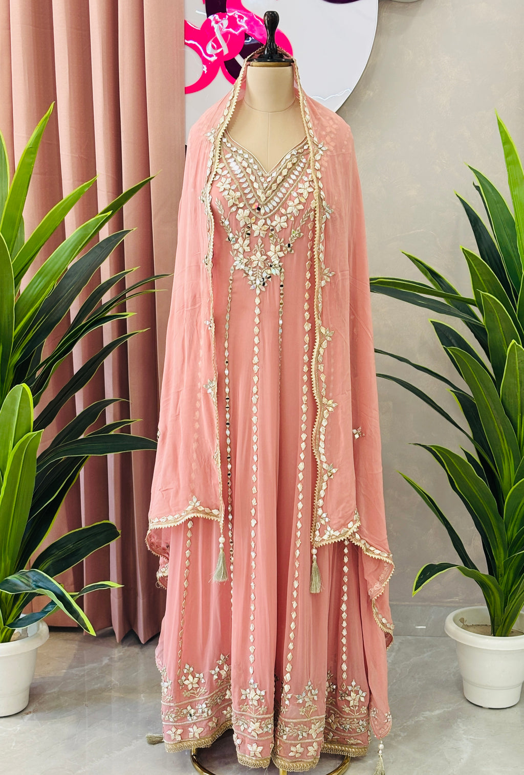Premium Gota Patti Festive Anarkali Set