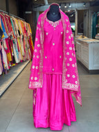 BEAUTIFUL ZARDOSI HANDWORK SKIRT SET