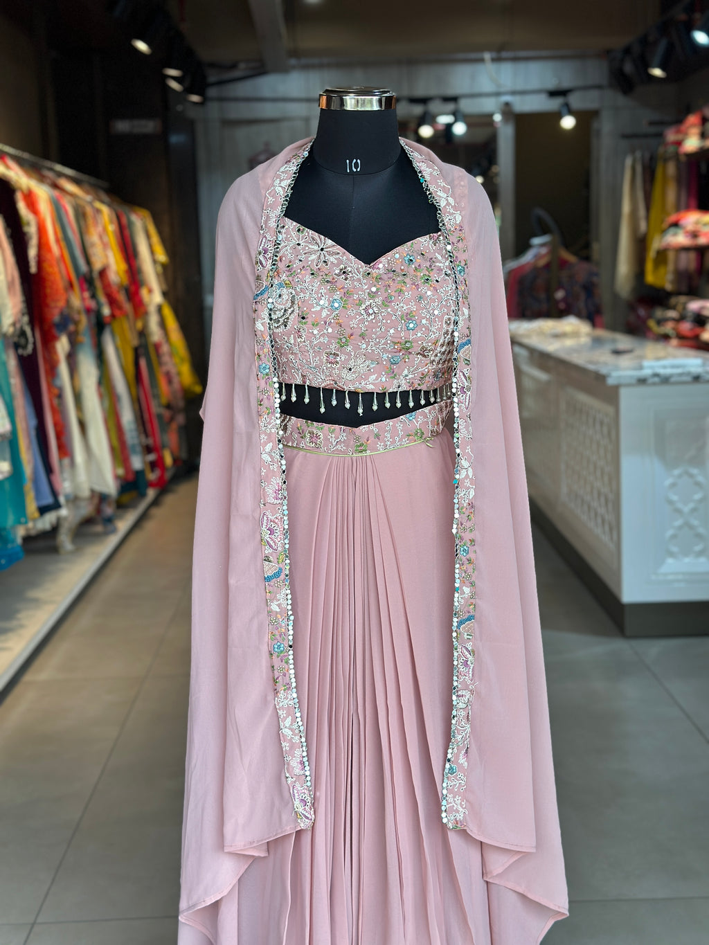 INDO-FUSION WITH SLIT SKIRT