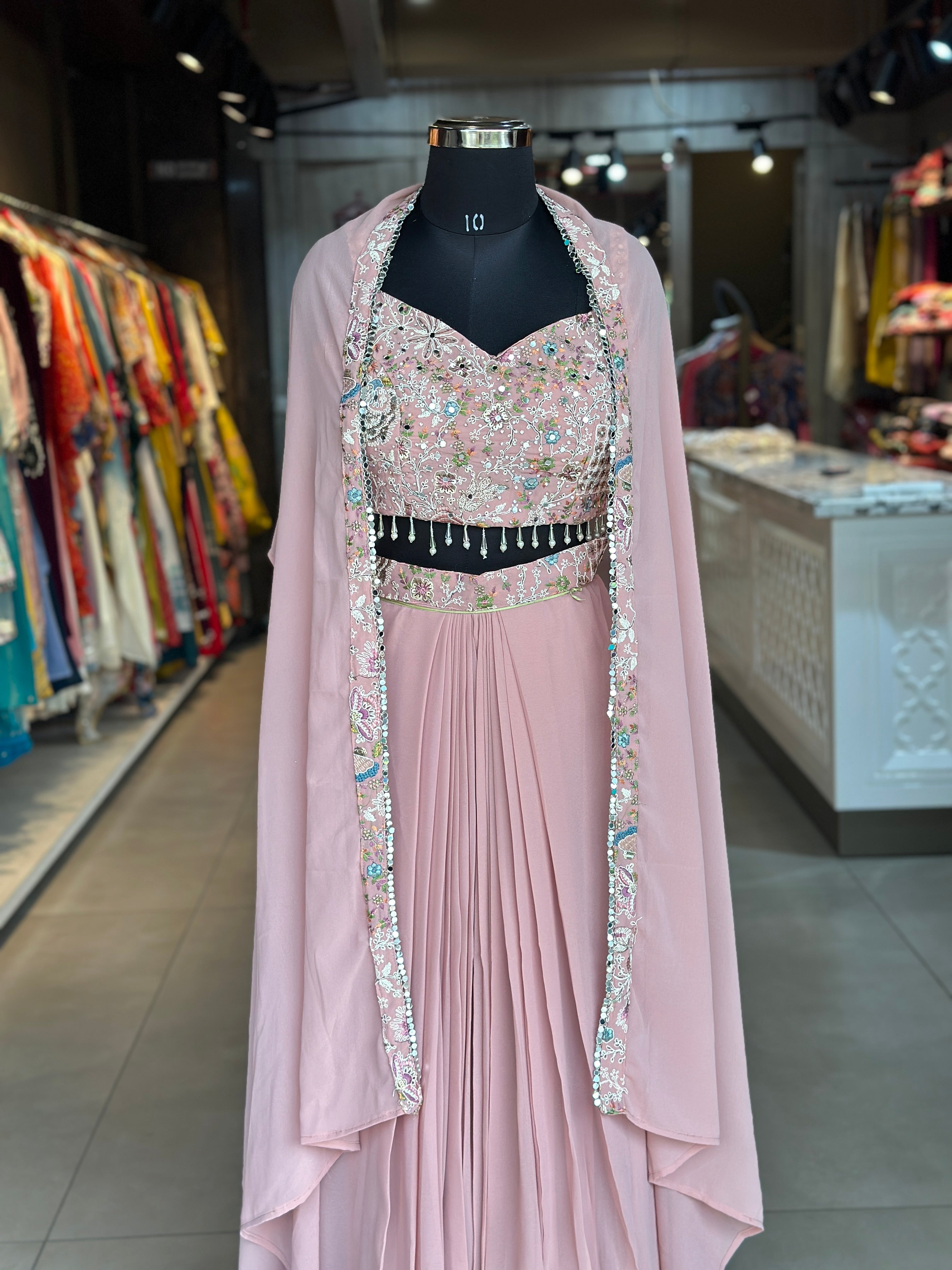 INDO-FUSION WITH SLIT SKIRT
