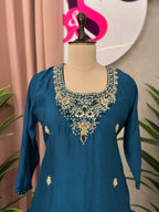 Flared Plazo Set With Handwork