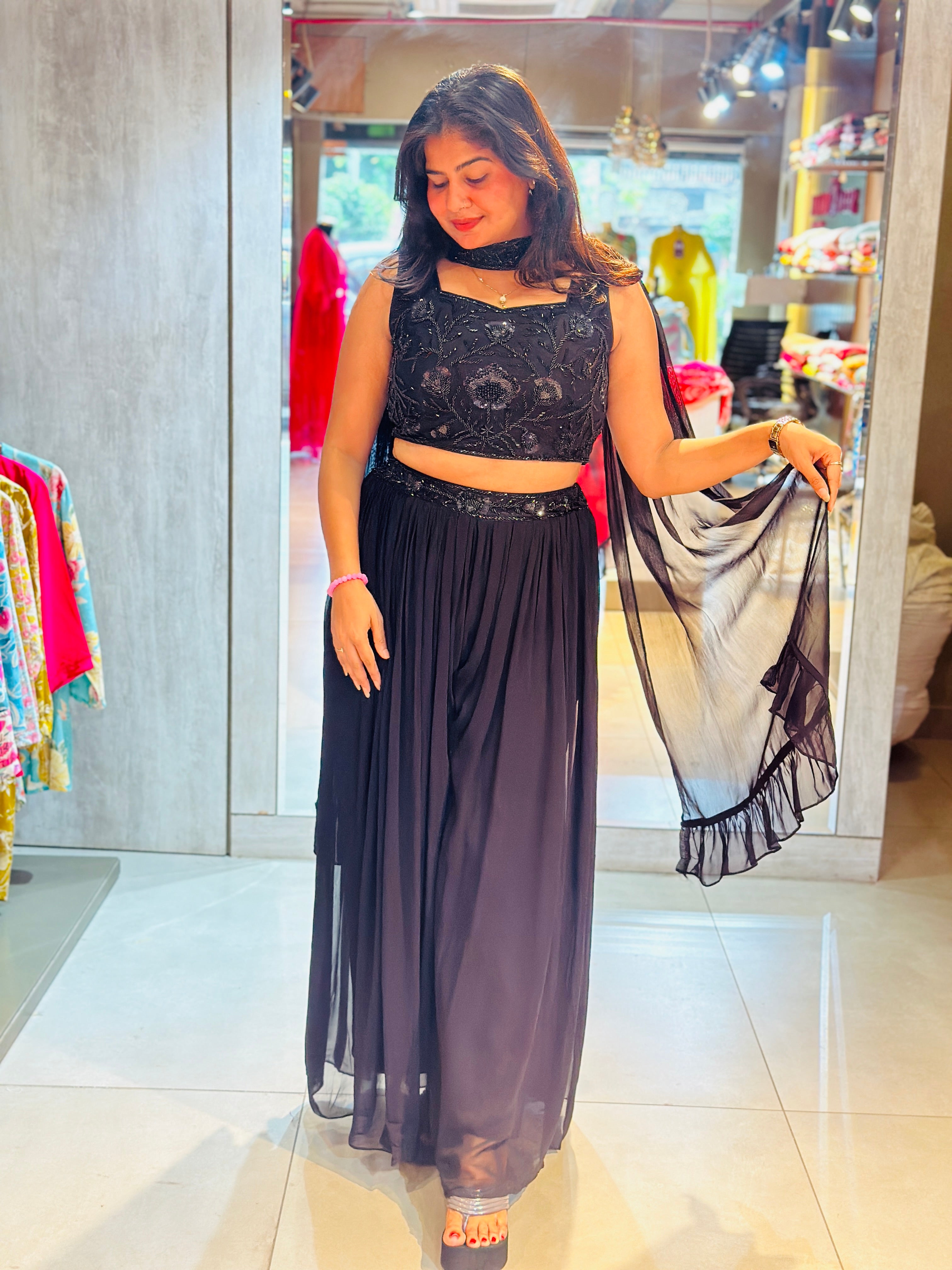 INDO-WESTERN PLAZO SET
