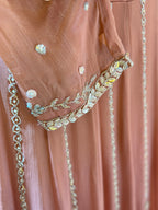 PURE CHINON ANARKALI SUIT SET