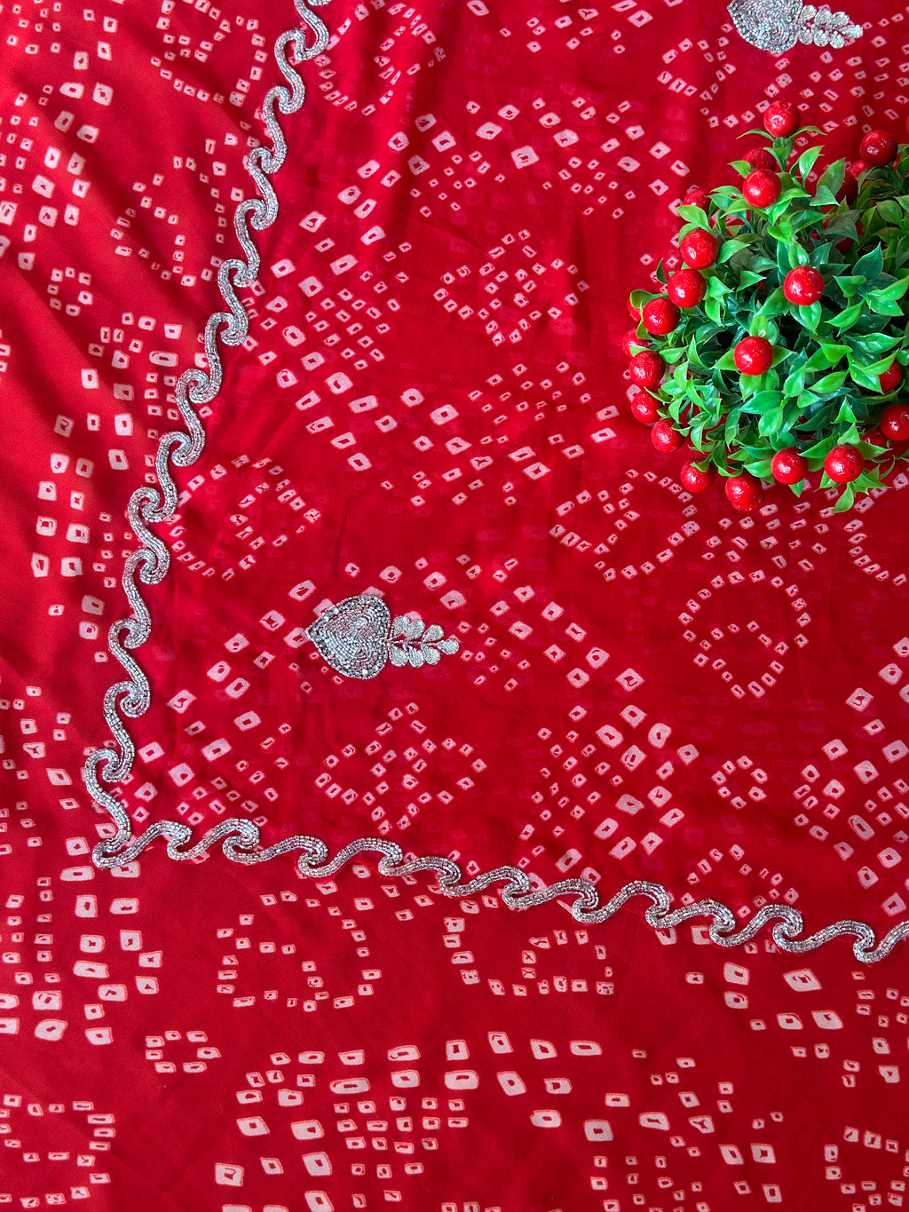 PREMIUM HANDWORK SAREE WITH CUTHDHANA WORK