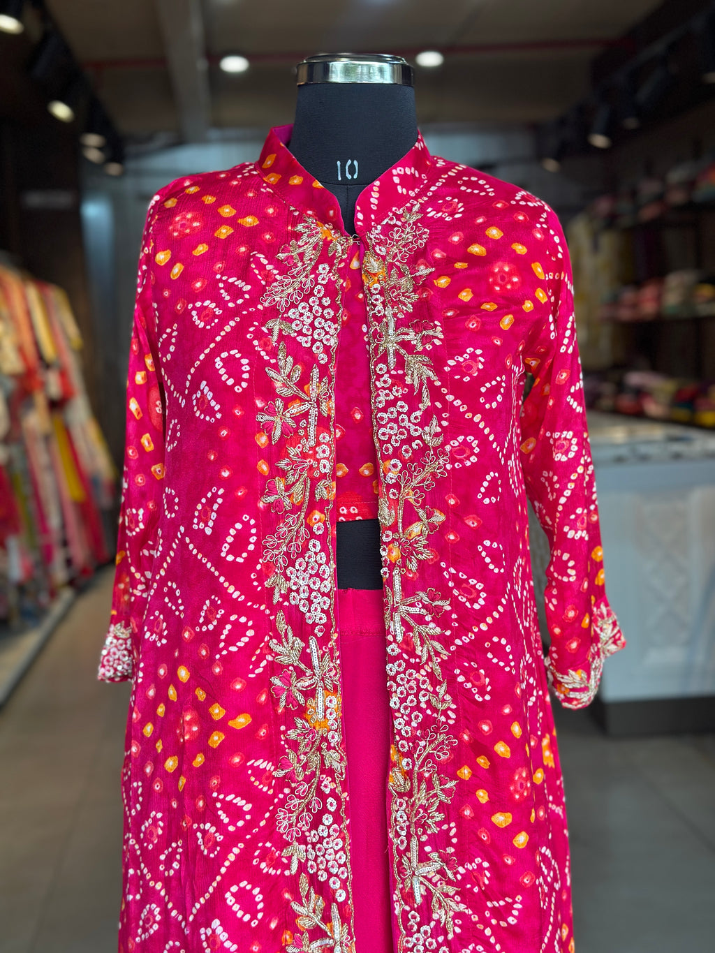 BHANDEJ GOWN WITH SHURG