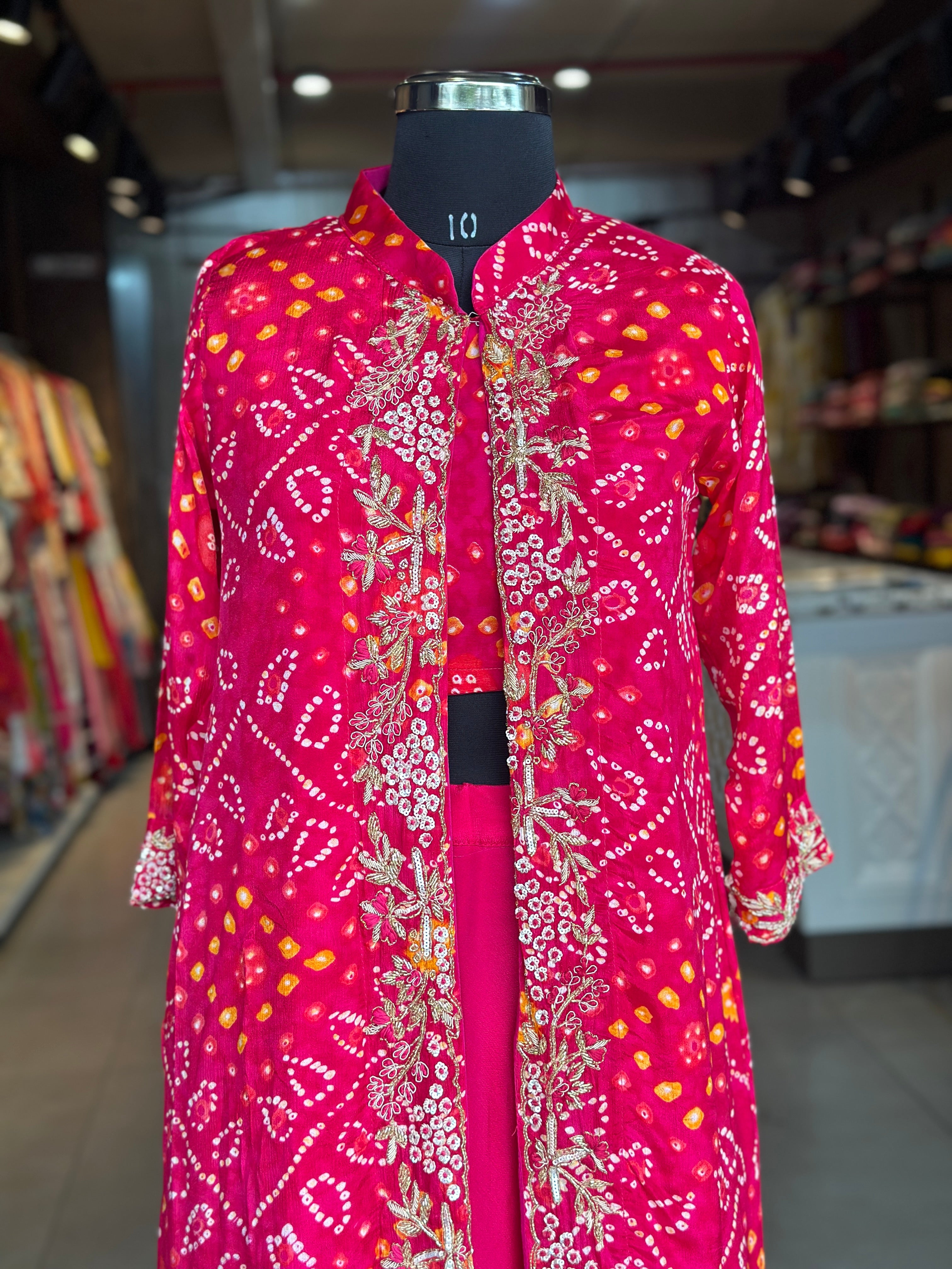 BHANDEJ GOWN WITH SHURG