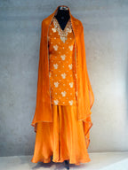 PREMIUM  PLAZO SET WITH ZARDOSI