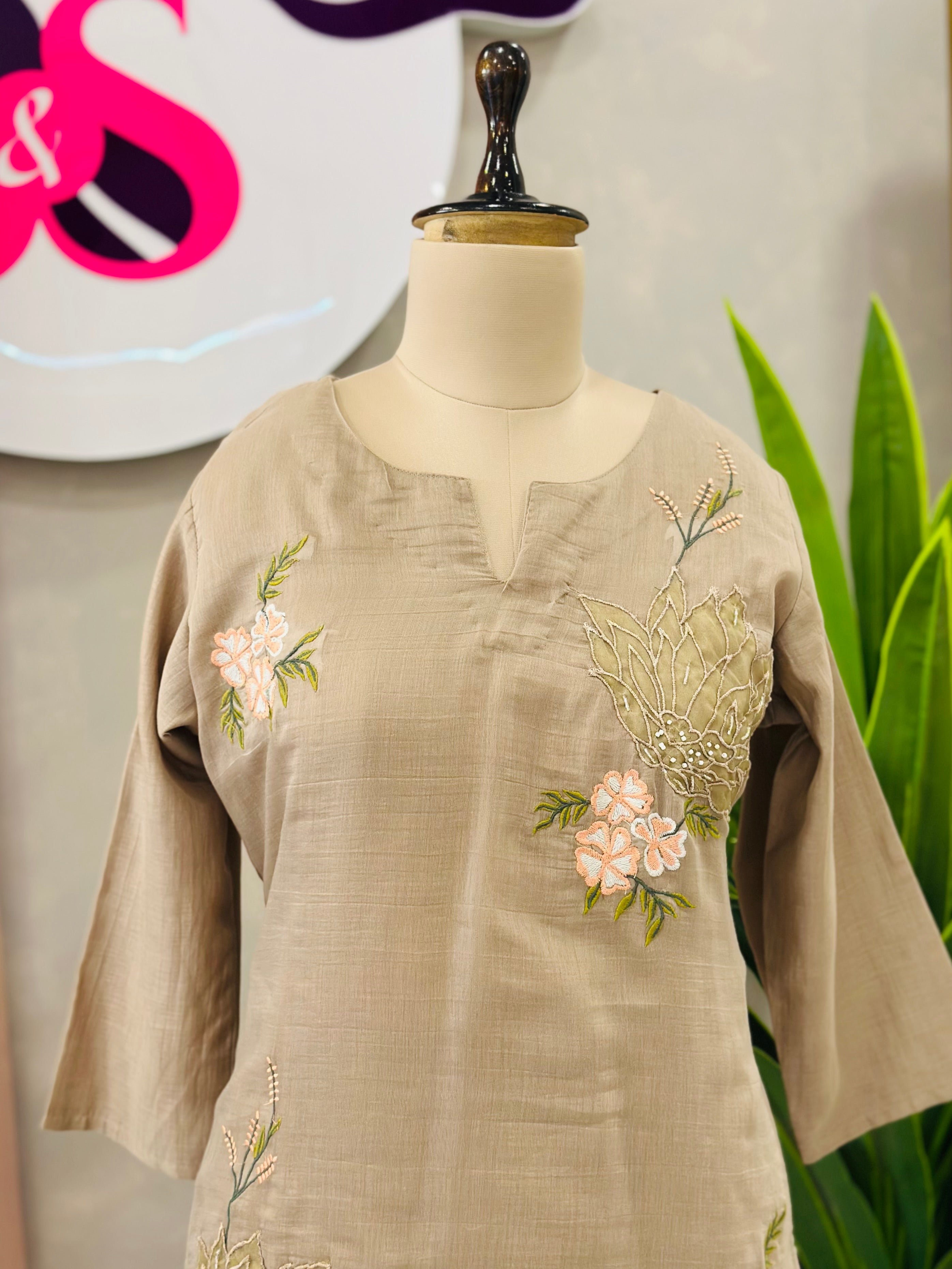 Classy Embroidered Suit Set