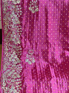 PREMIUM ZARDOSI HANDWORK BHANDEJ SAREE