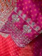 STRAIGHT BHANDEJ SUIT SET